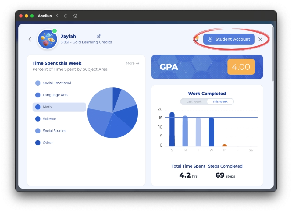 Parent Portal - Student Account Student Account Information