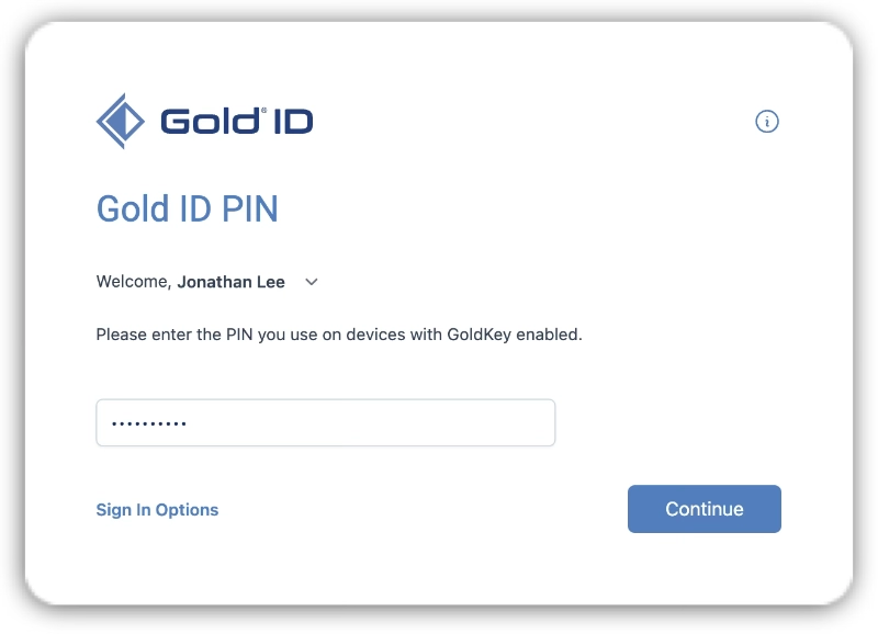8 - Enter Your PIN Enter the new PIN you created.