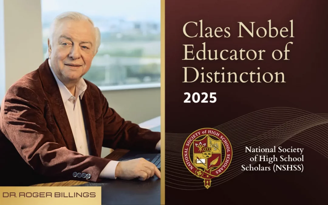 Dr. Roger Billings Named Claes Nobel Educator of Distinction