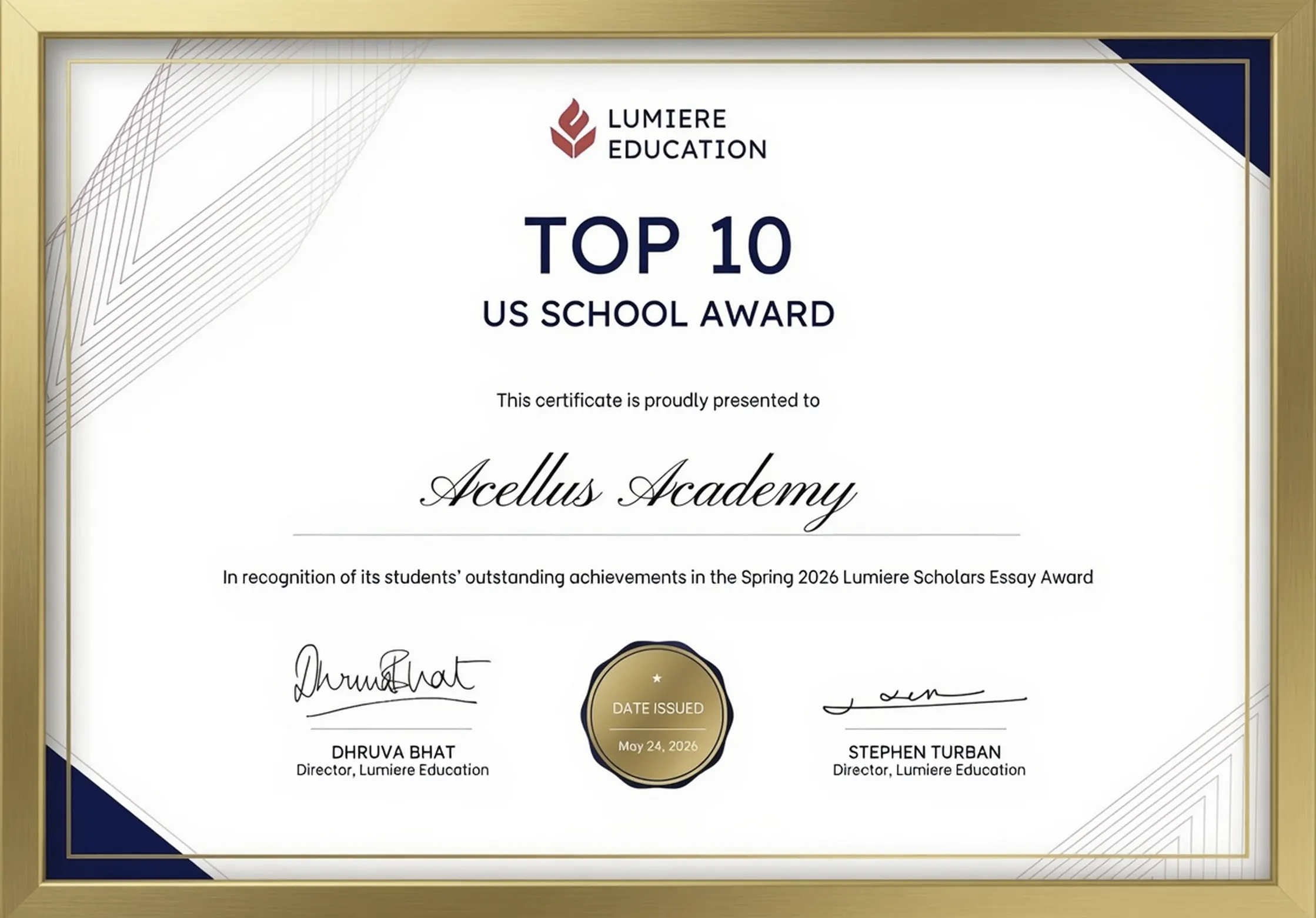 Acellus Academy Rated Top 10 Schools in US Acellus Academy Named in 10 Top Schools in the United States