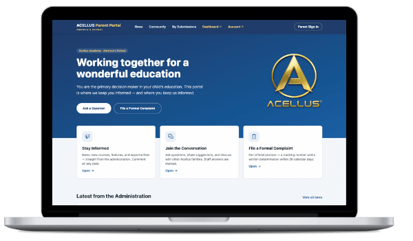 Acellus Parent Portal for Homeschool Families